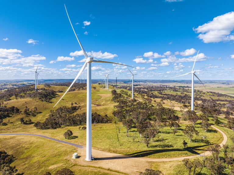Wind Farm out in a paddock
